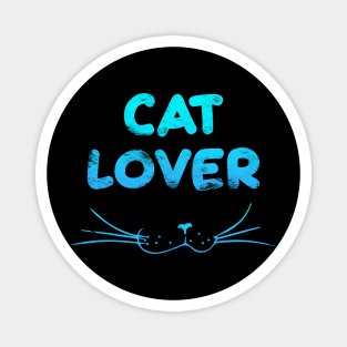 Cat Lover - Blue Magnet